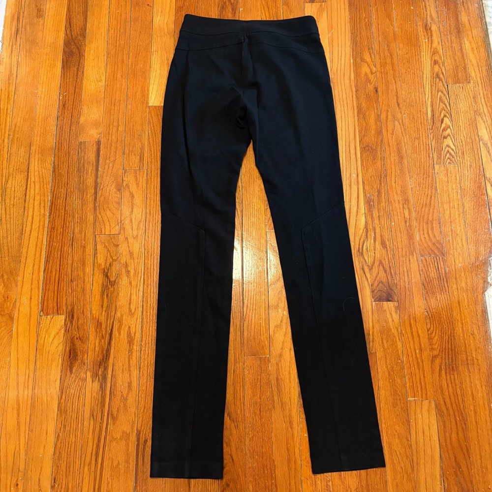 Diane Von Furstenberg Women 6 Mulberry Black Double Knit Viscose Pants 28" X 34" - Picture 2 of 6